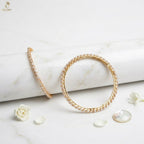 Seed Pearl Bangle Set of 2 | Gold Base | Bridal & Festival Wear | KV-1040