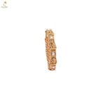 Rose Gold Slim Stone Bangle | Minimalist Everyday Wear | KV-1076