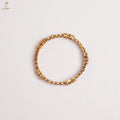 Slim Gold Box Link Bangle Pair | Geometric Floral | Everyday Festive | KV-1077
