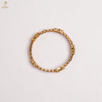 Slim Gold Box Link Bangle Pair | Geometric Floral | Everyday Festive | KV-1077