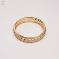Wide AD Kundan Lattice Bangle Pair | Diamond Pattern | Bridal Statement | KV-1140
