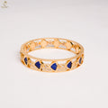 Meenakari Openwork Designer Bangle | Enamel & CZ Stone | 3 Colours | KV-3212