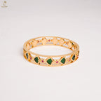 Meenakari Openwork Designer Bangle | Enamel & CZ Stone | 3 Colours | KV-3212