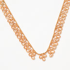 Gold Kundan Filigree Long Necklace Set | Openwork Chandbali Earrings | KV-5056